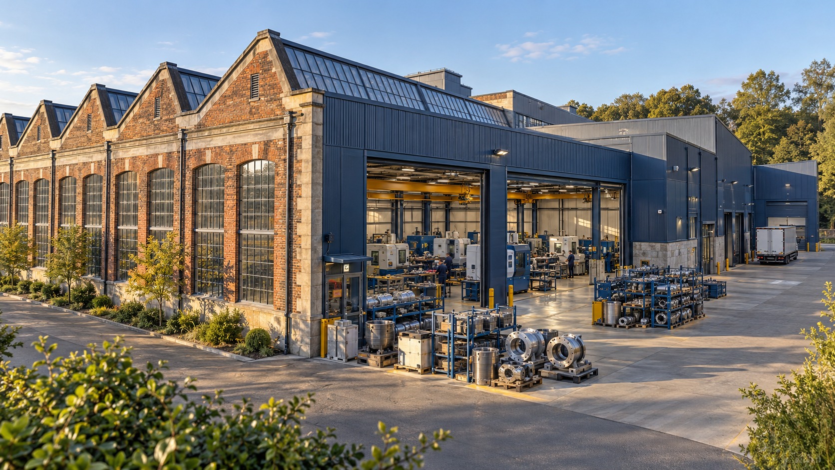 Illustrative established industrial works combining heritage architecture with modern production capacity.